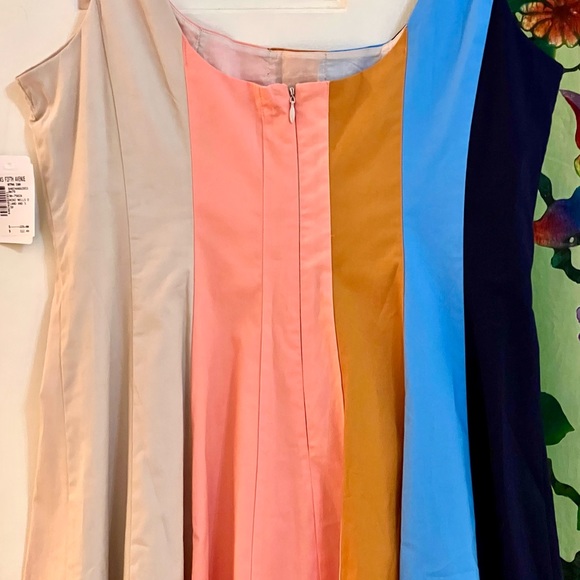 🌺🎉HP🎉🌺 NWT Staud Wells Mini Dress Land And Sea - Picture 14 of 16